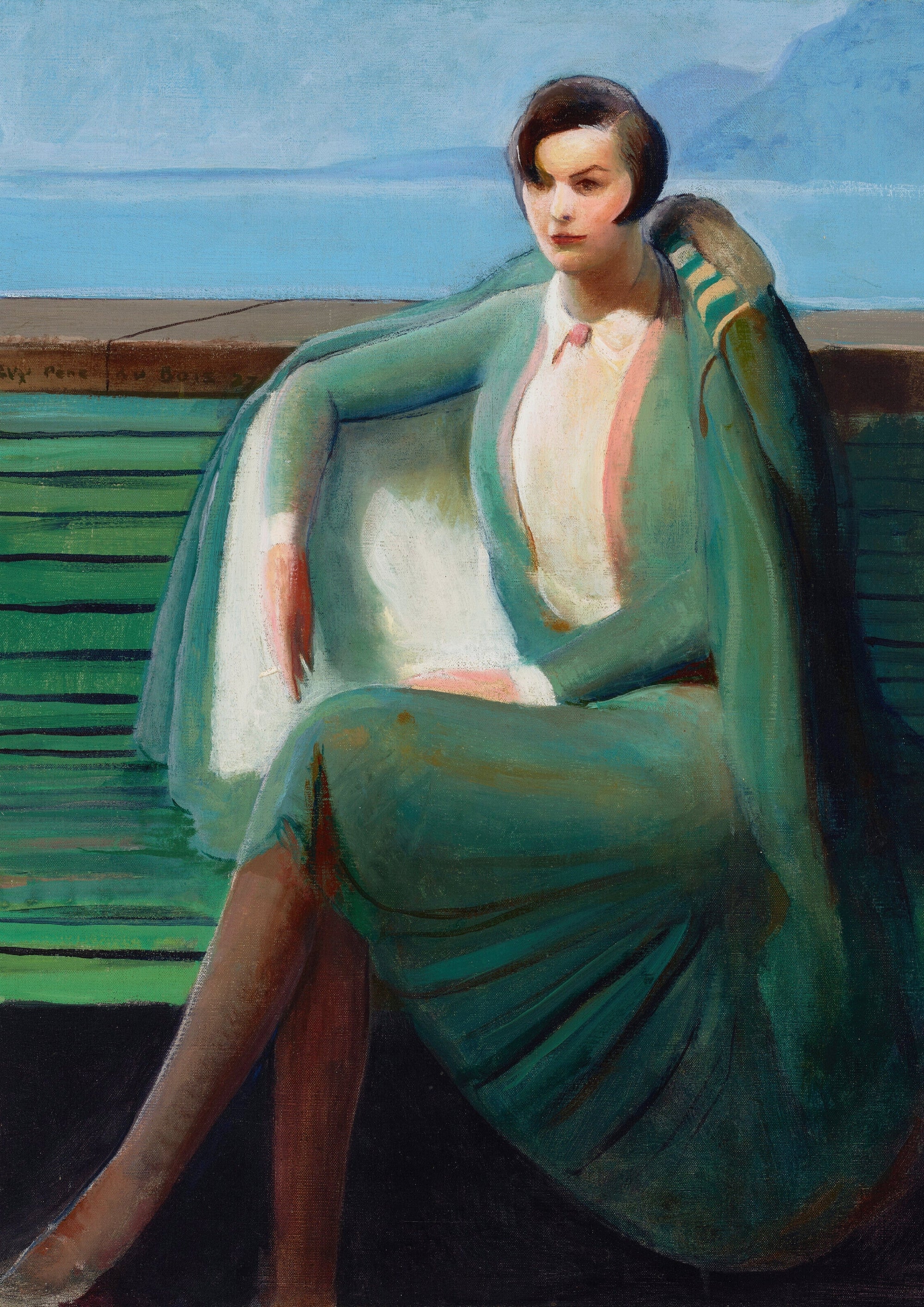 Mrs. Charles E. Fern Bedaux portrait by Guy Pene du Bois, 1927