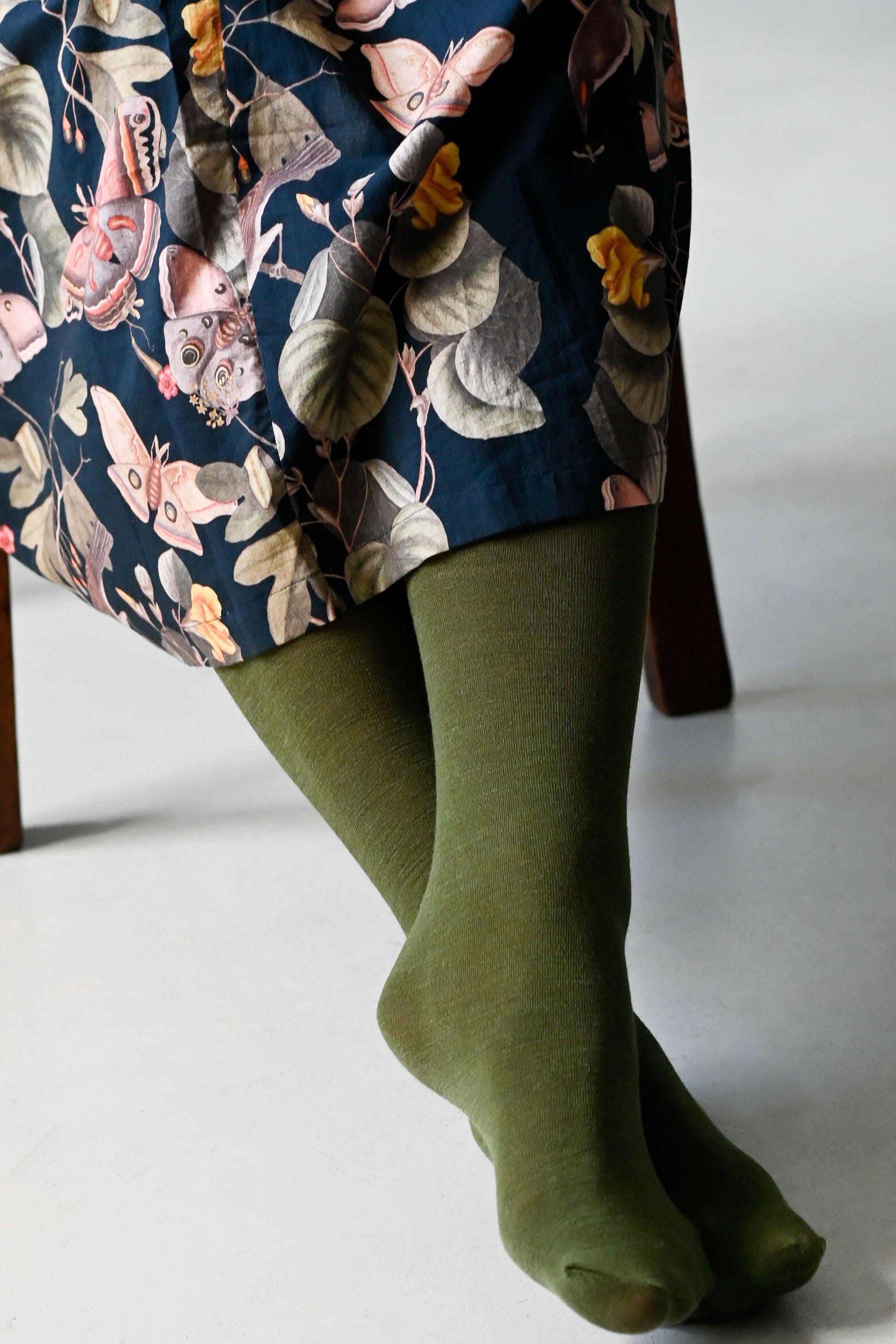Luxe Merino Wool Tights Olive