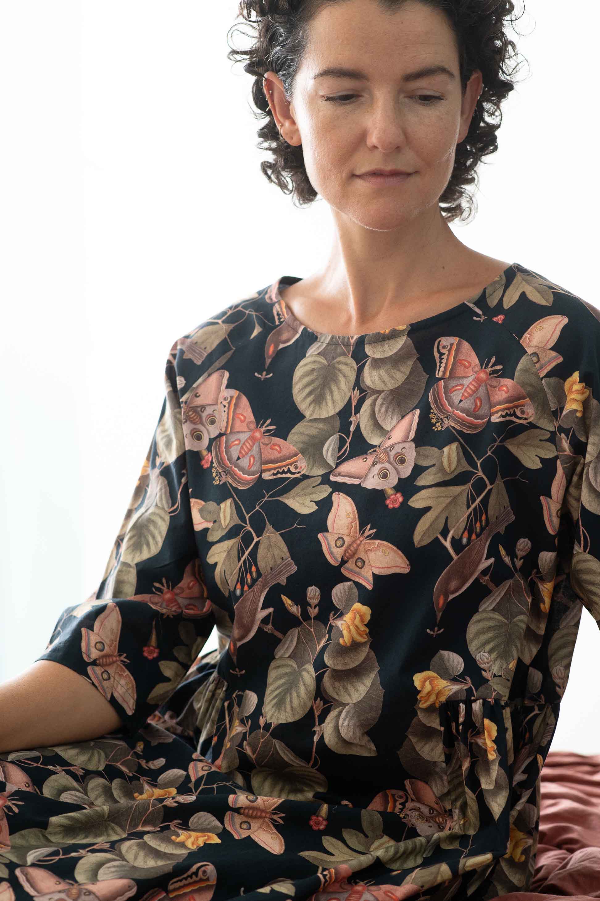Adele Merian wearing butterfly dress