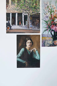 Art print set of Paris scenes and portraits.