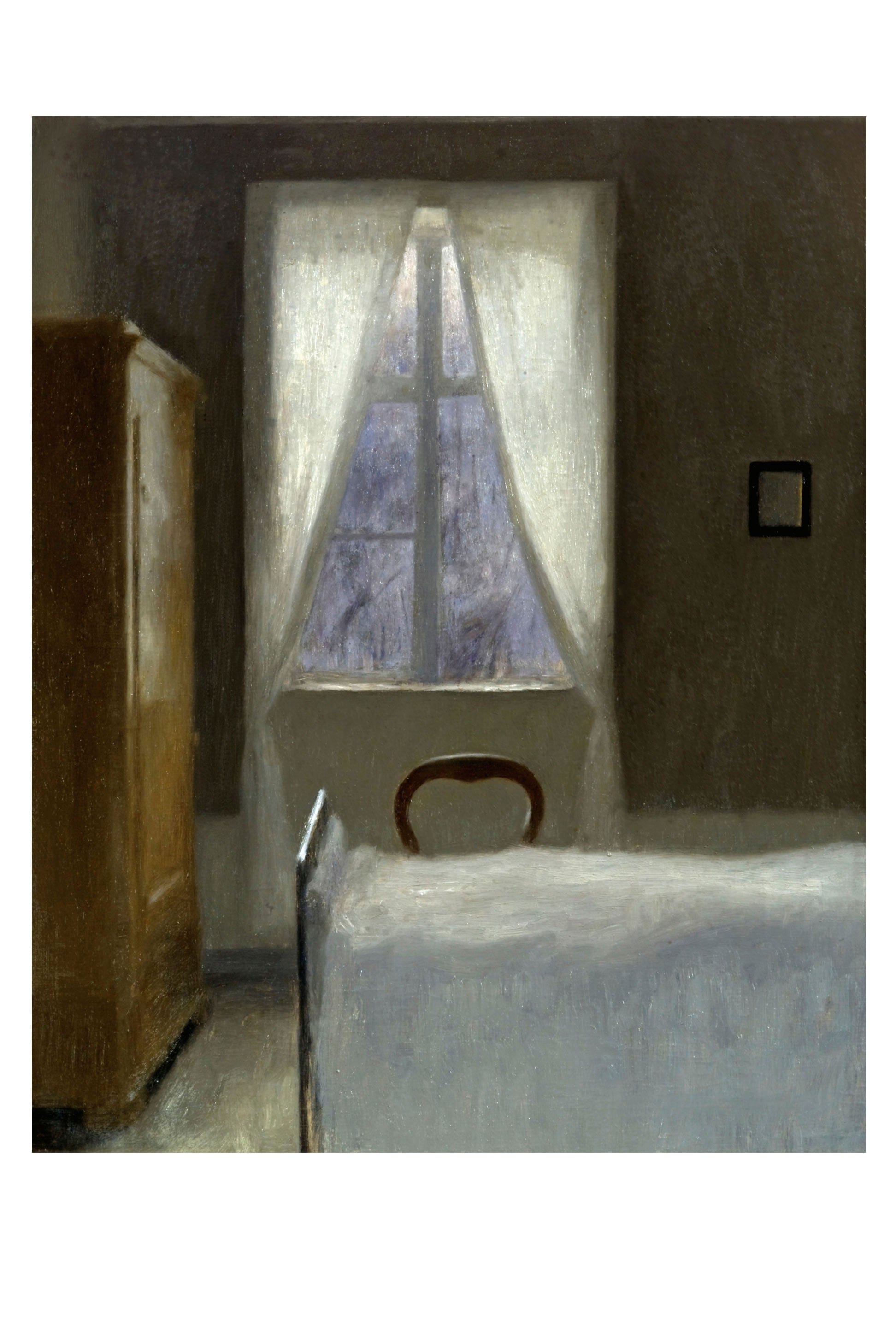 Interior painting of Vilhelm's room, art print 14.5