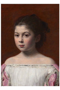 Art print of Marie-Yolande in a portrait painting.