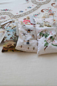 Bee sachets with bee and floral designs