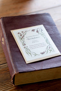 Bookplate on antique book