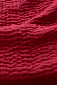 Red quilted fabric, detail from DSC0216_1