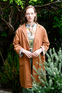 Jenna linen jacket in tan
