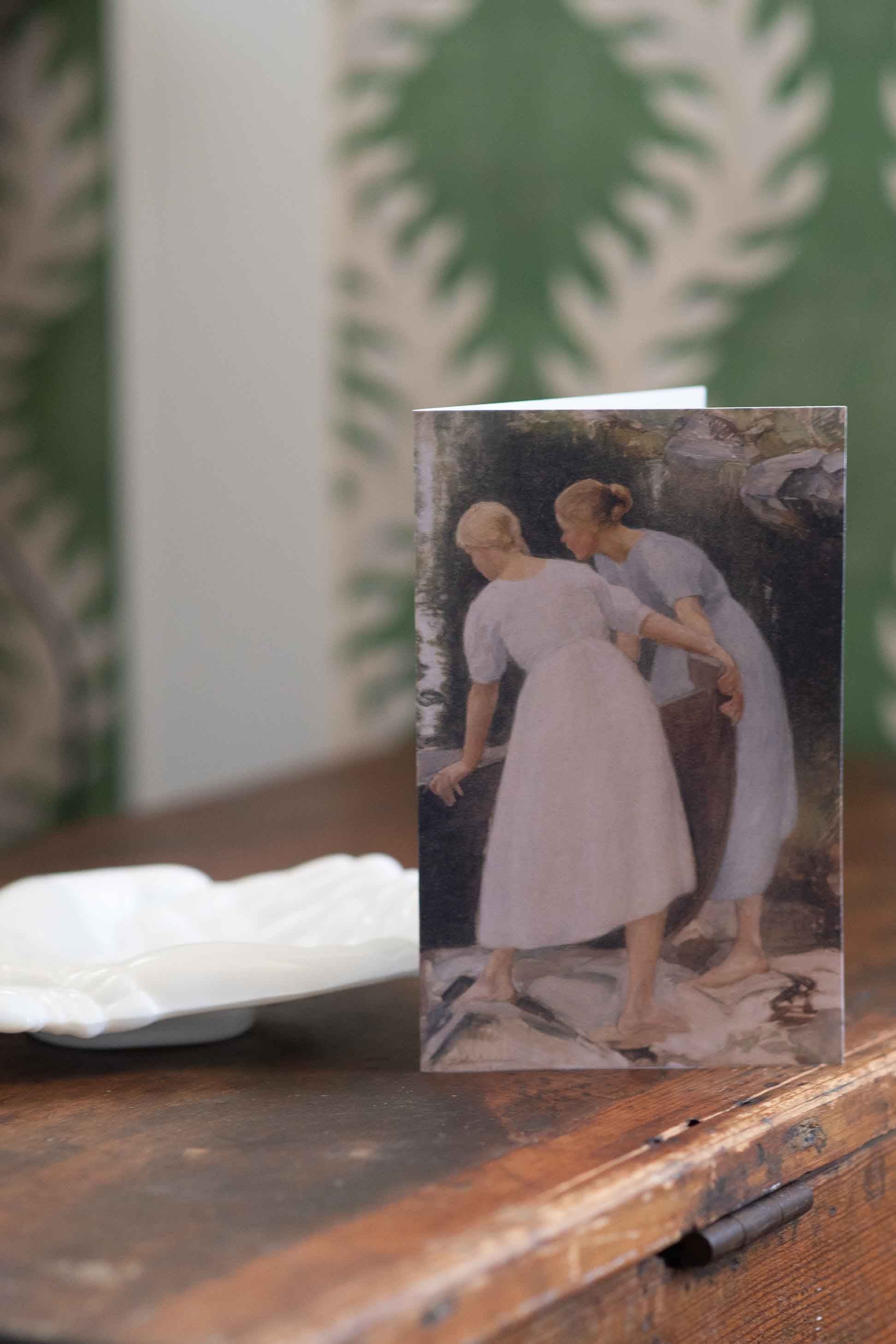 Art print card with two women, DSC9902