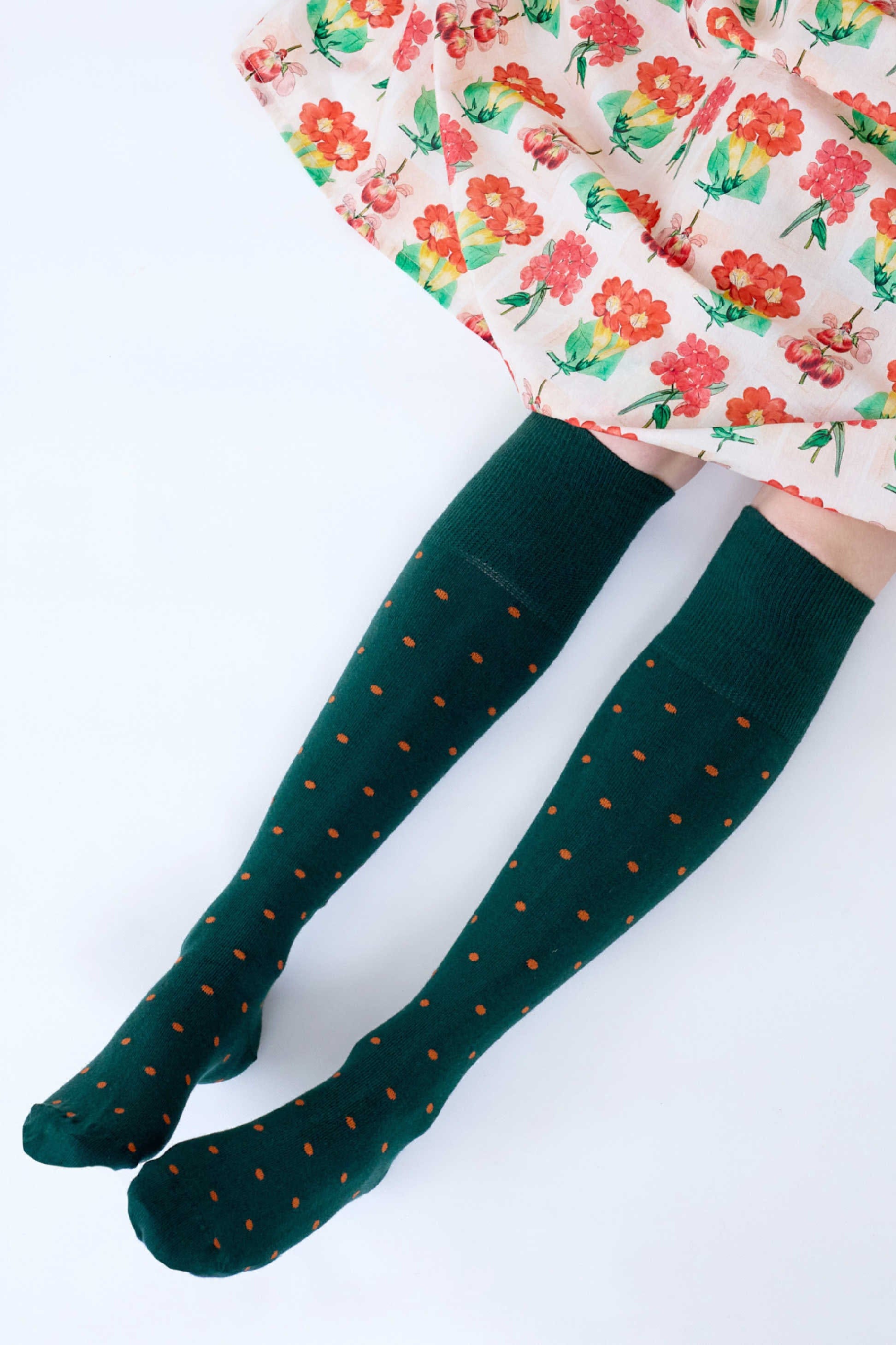 Dotty Cotton Socks Bottle
