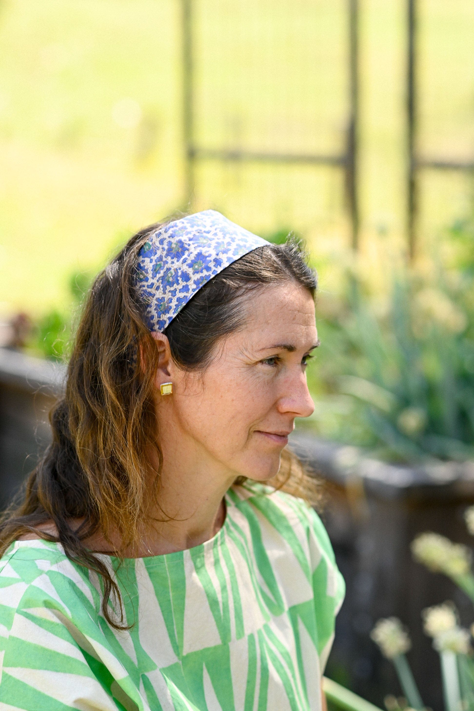 Hair Wrap Wide in Bluebell