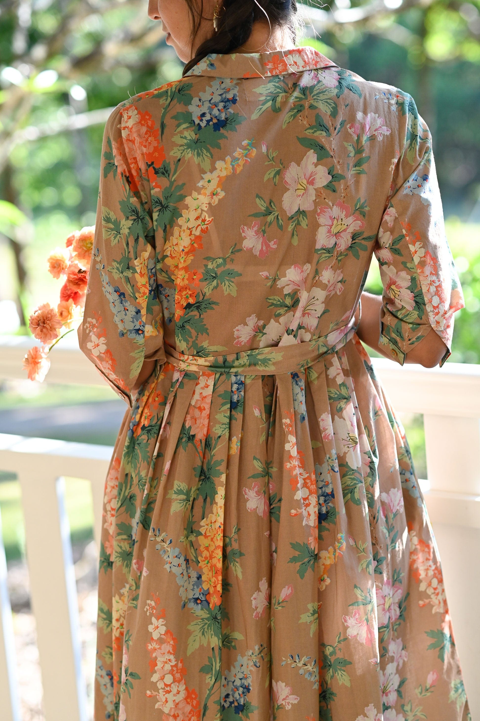 Gianna organic cotton Dress in Flora