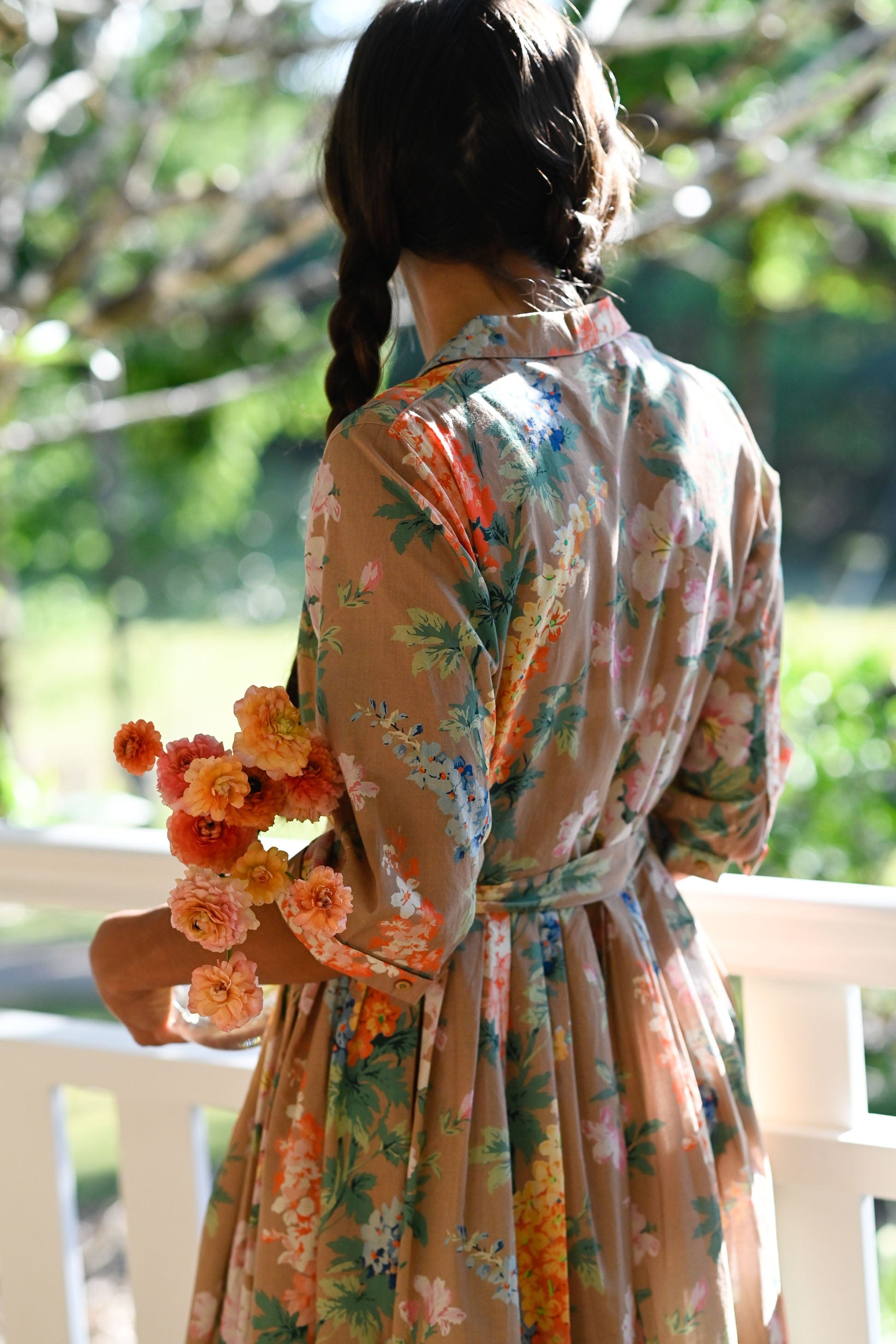 Gianna organic cotton Dress in Flora