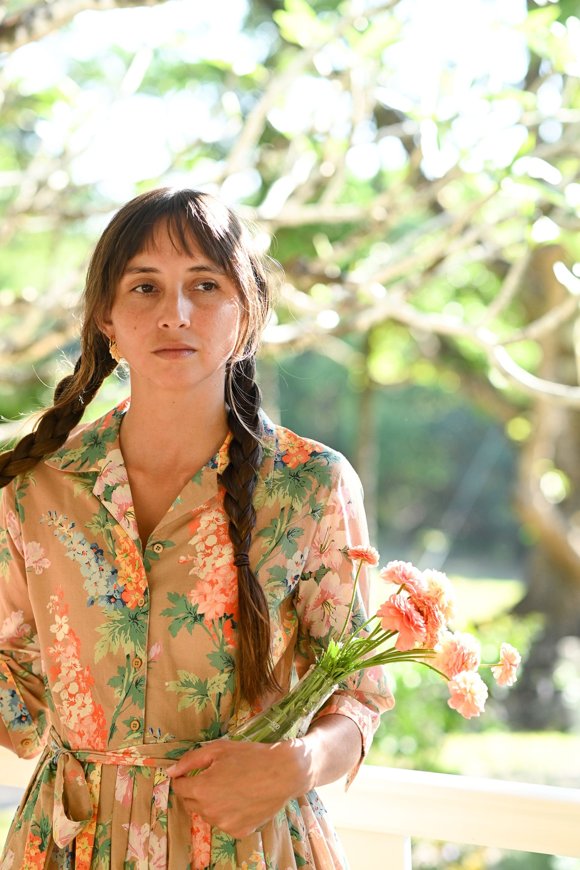 Gianna organic cotton Dress in Flora
