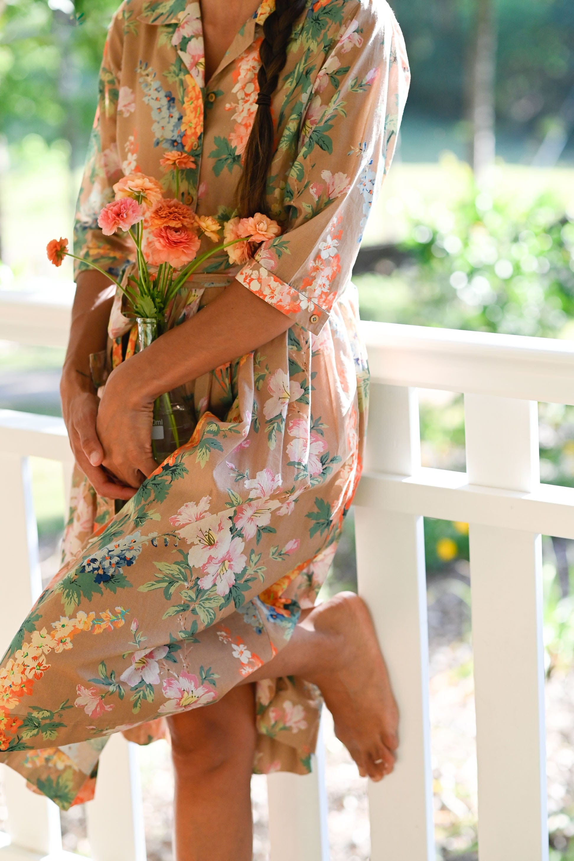 Gianna organic cotton Dress in Flora