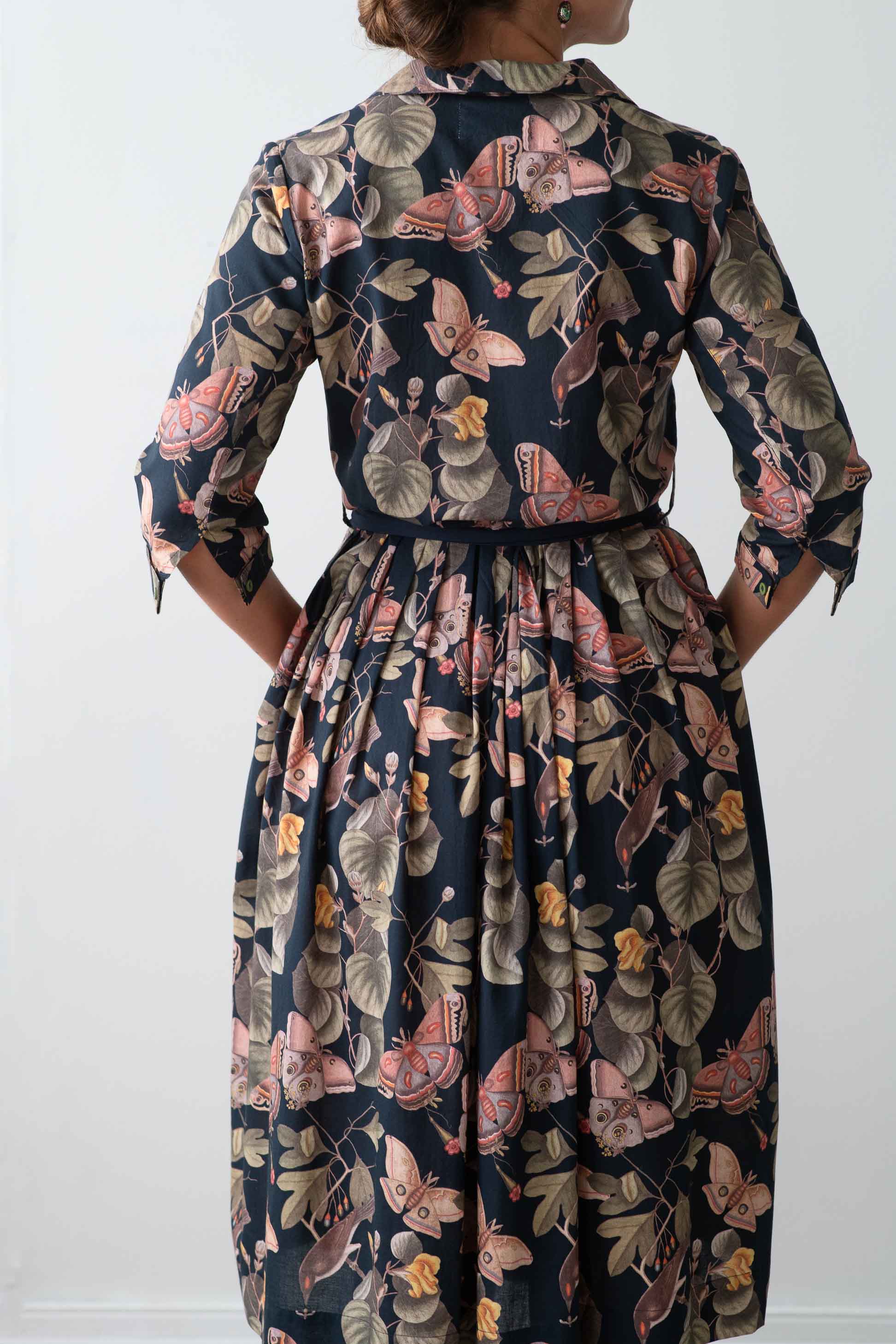 Gianna Merian dress with butterfly print