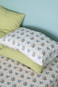 Green tea rosette pattern sheets