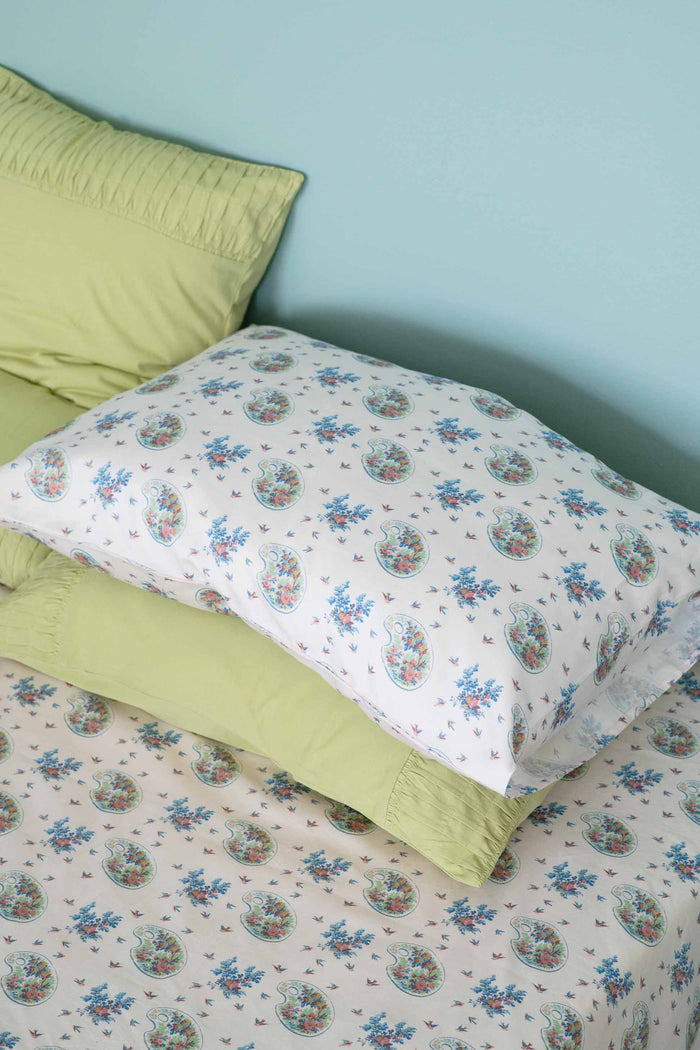 Green tea rosette pattern sheets