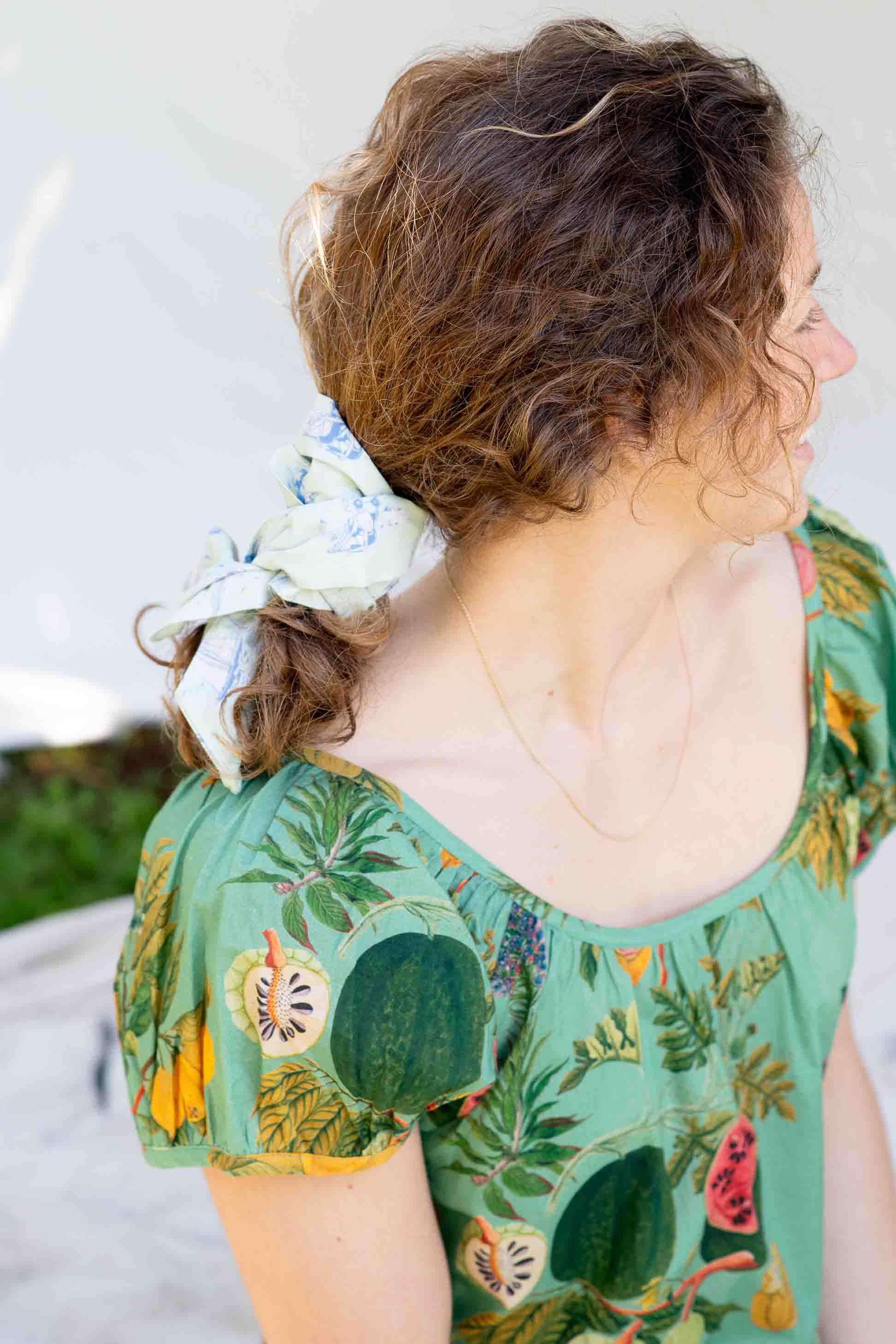 Hair Wrap Wide 20s Beach
