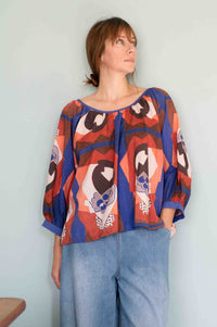HettiTopComposition Ollie Denim top on woman