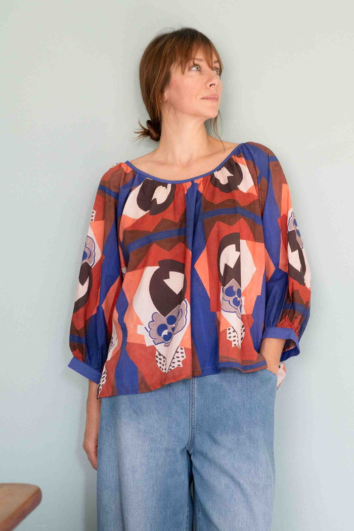 HettiTopComposition Ollie Denim top on woman