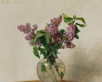 Lilacs in Vase, 1872 painting by Henri Fantin-Latour