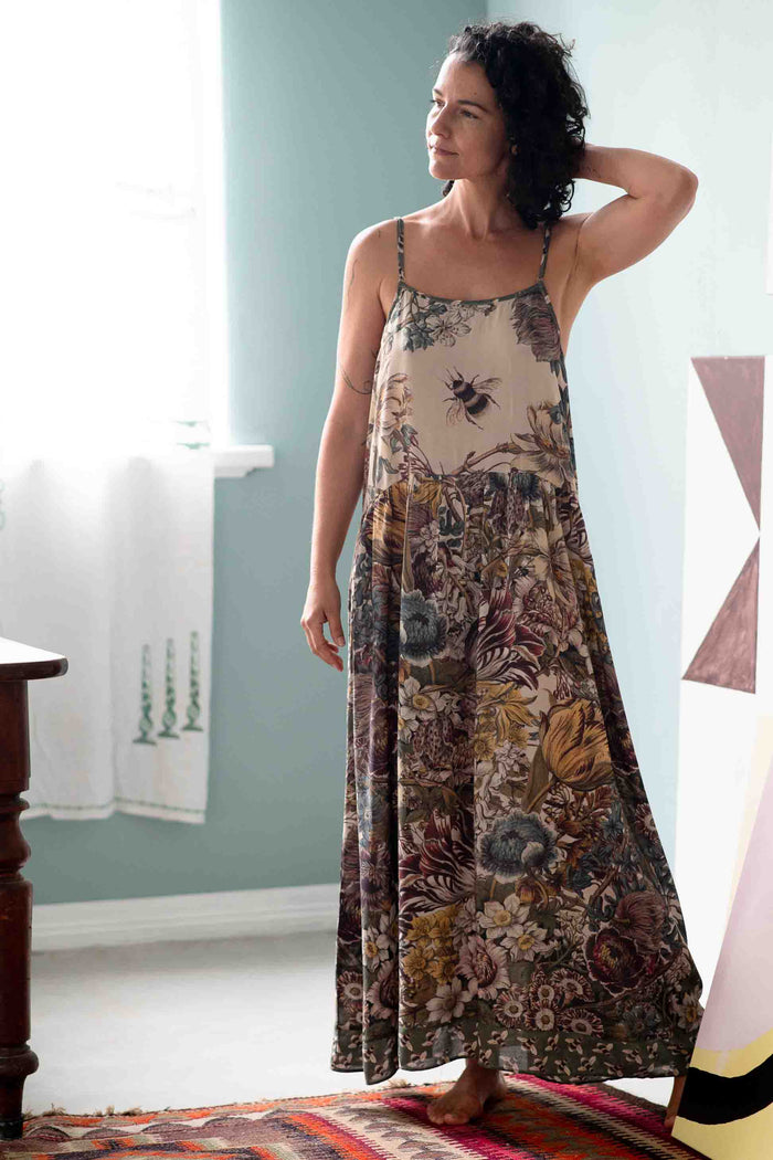 Woman in Love Grows Wild floral slip dress