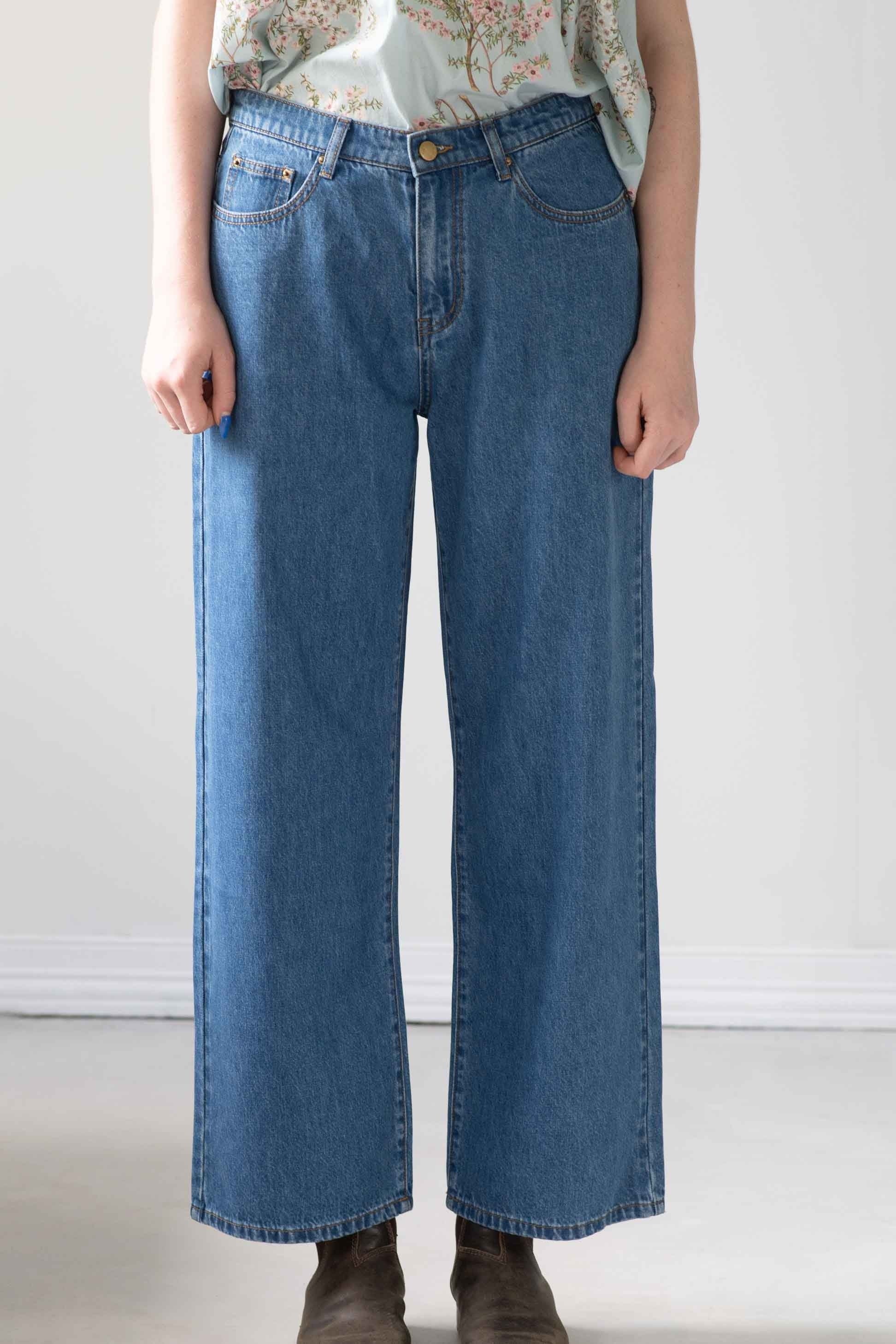 Nico Jeans wide-leg denim pants