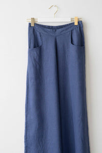 Ollie Indigo wide leg pants in blue