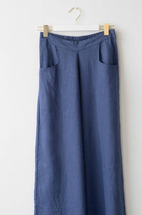 Ollie Indigo wide leg pants in blue