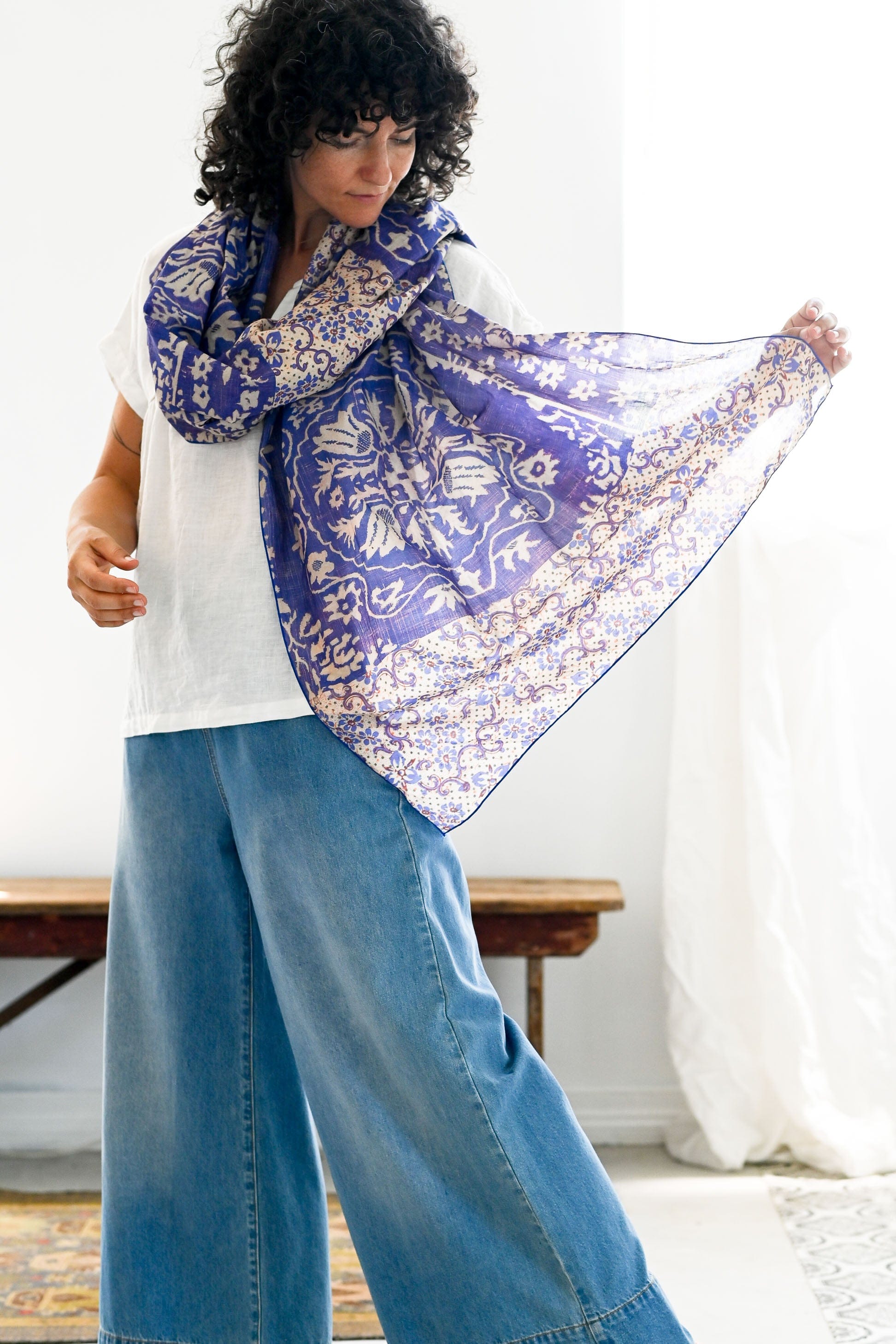 Scarf Ultramarine Pattern