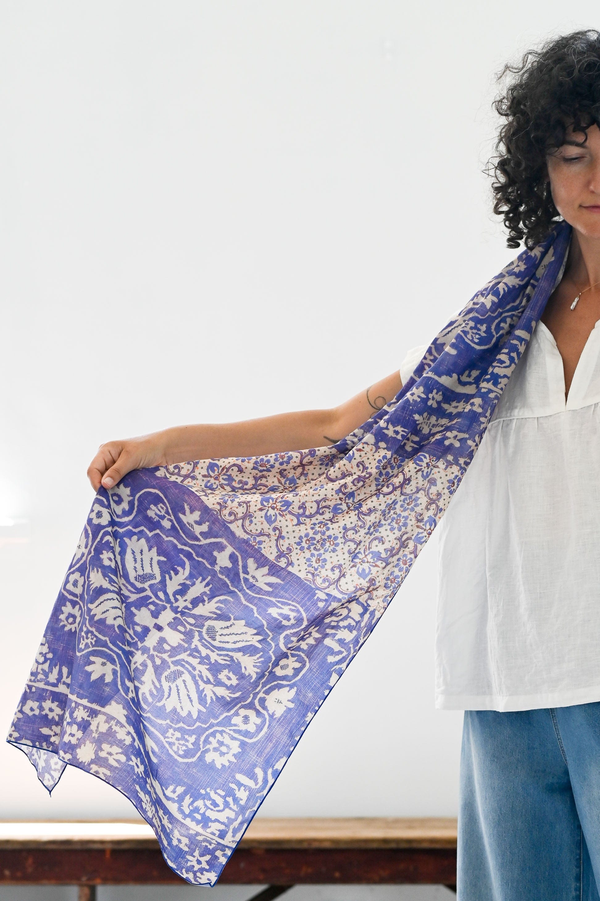 Scarf Ultramarine Pattern