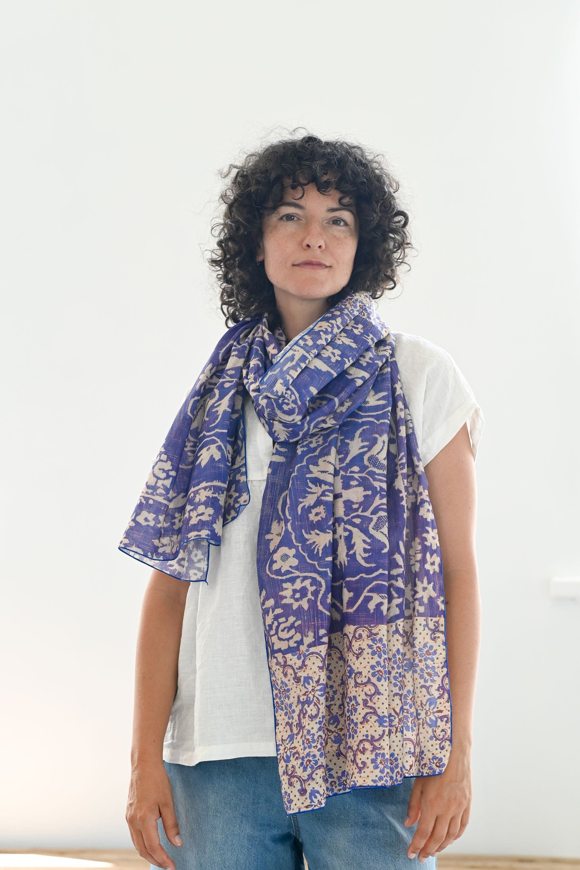 Scarf Ultramarine Pattern