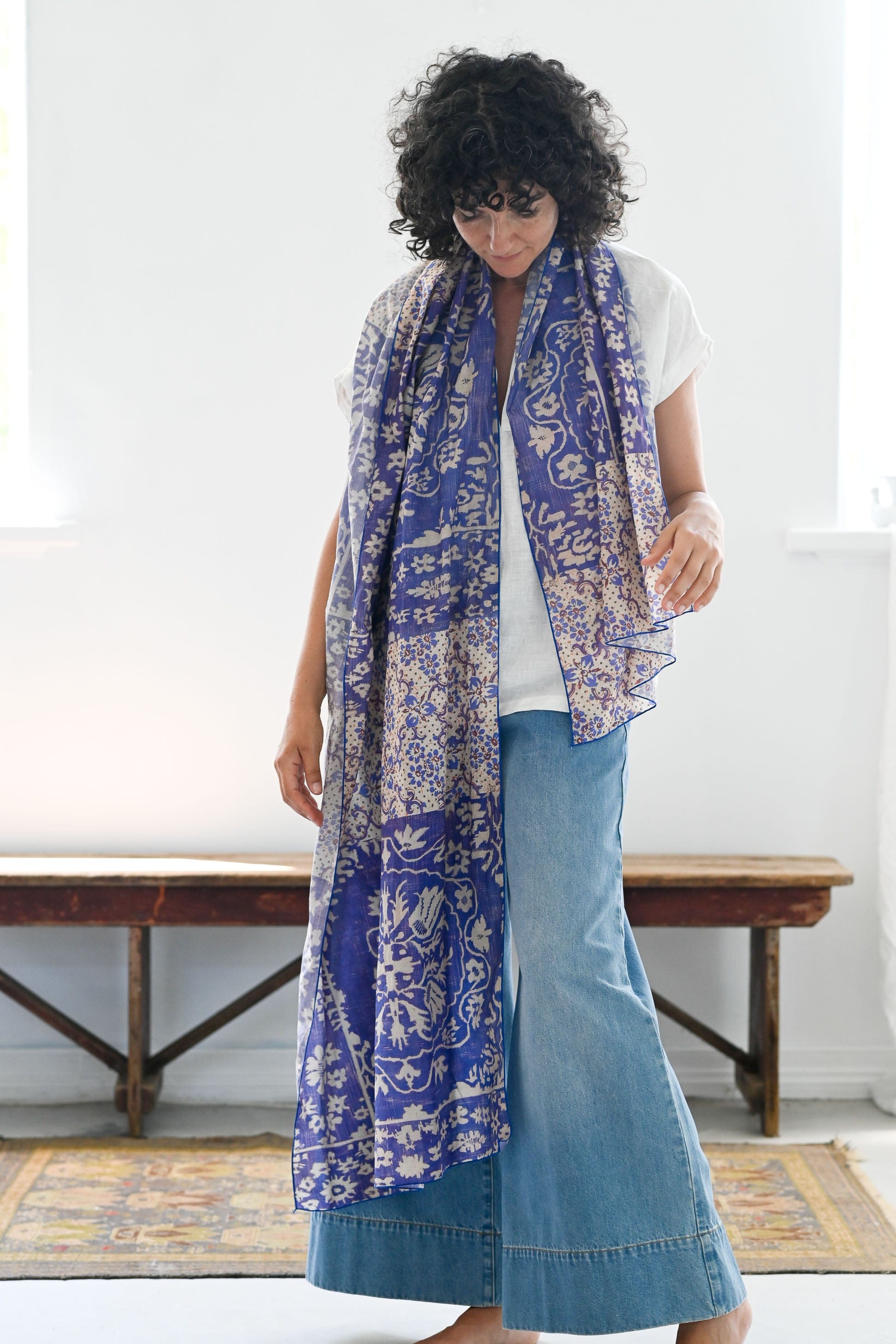 Scarf Ultramarine Pattern