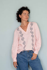 Simona Tearose top and Nico Jeans