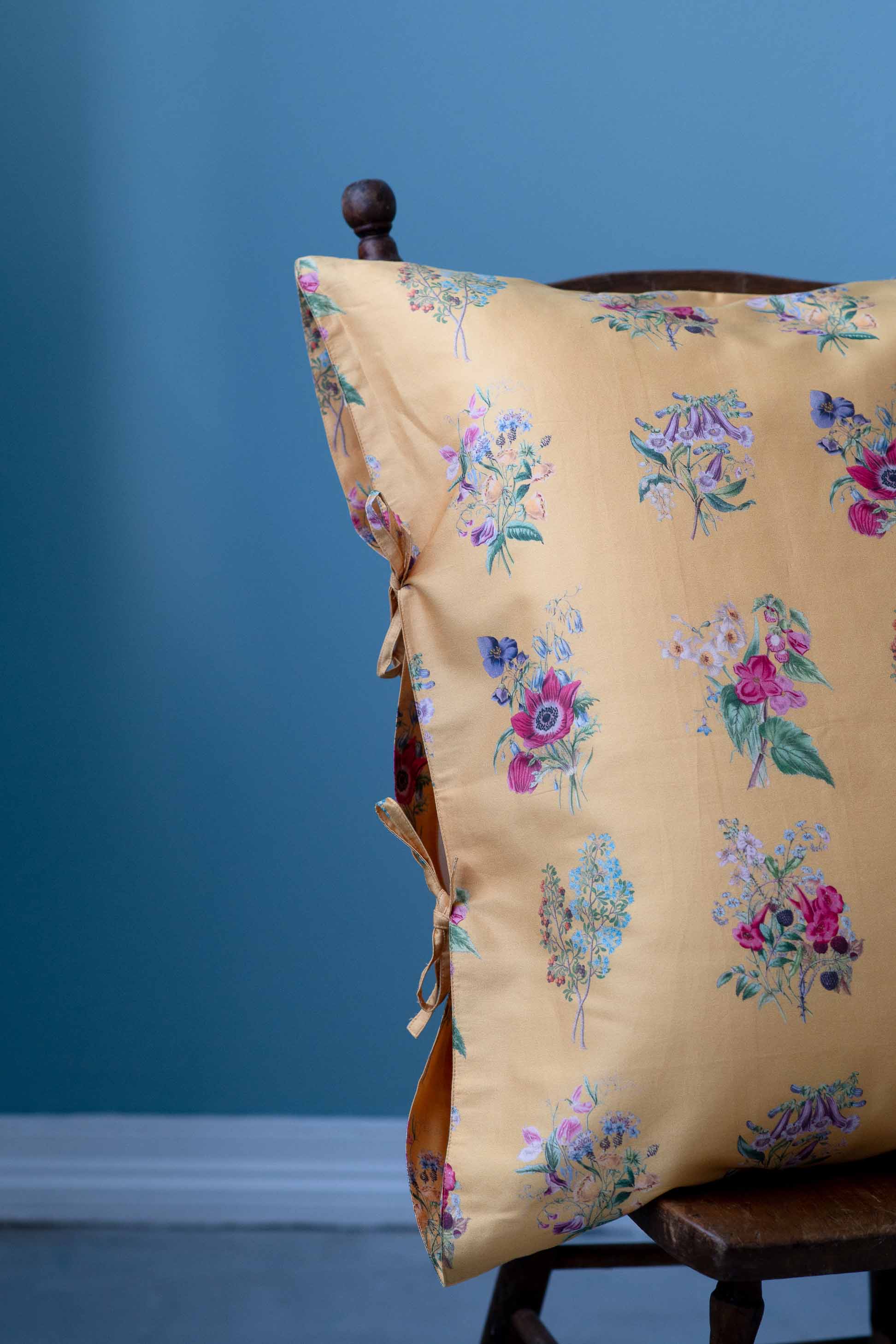 Summerland Euro pillow with floral pattern