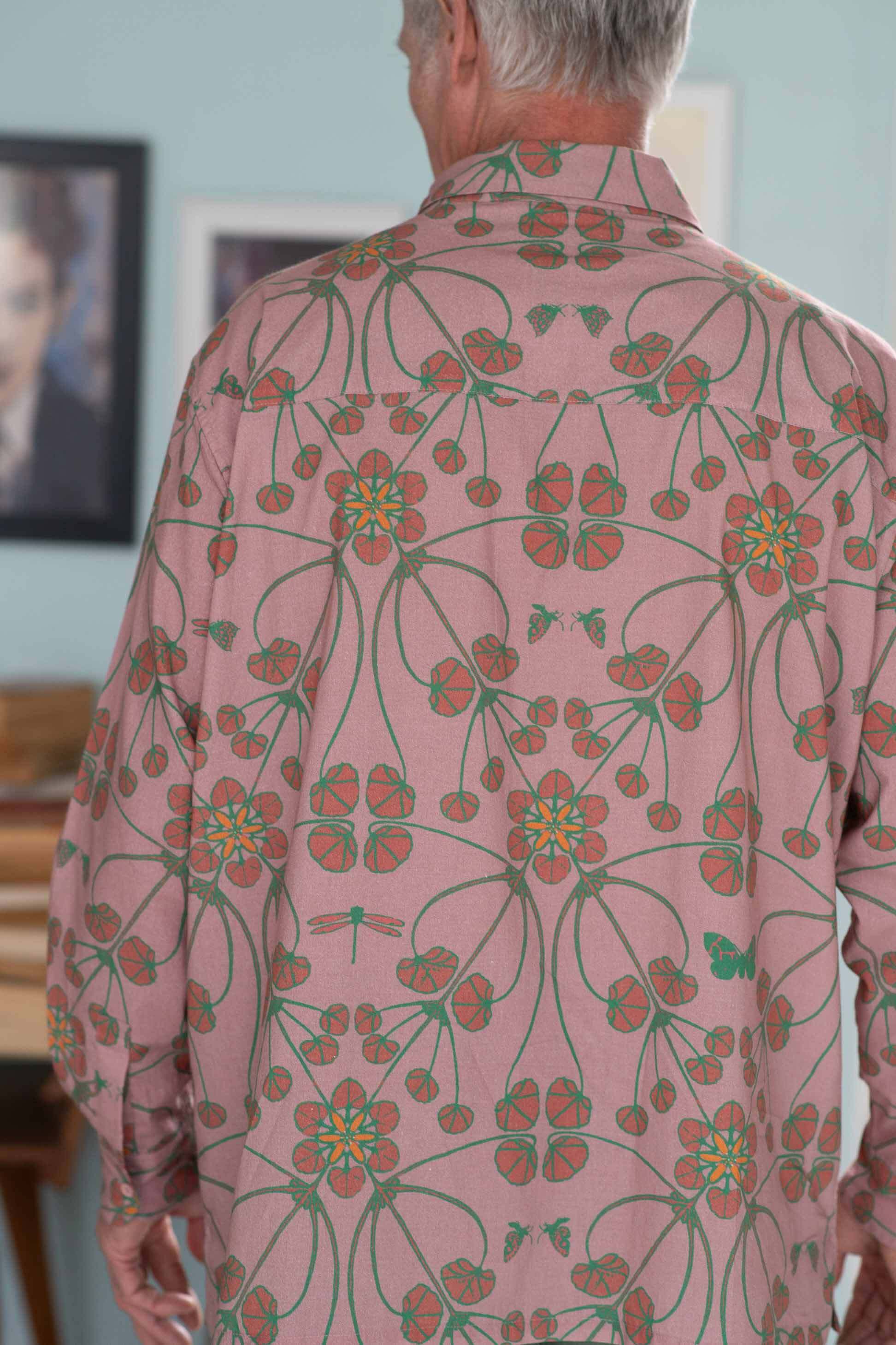 TedTerra in pink floral shirt