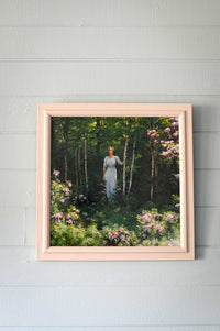 Art print The Edge of woman in forest