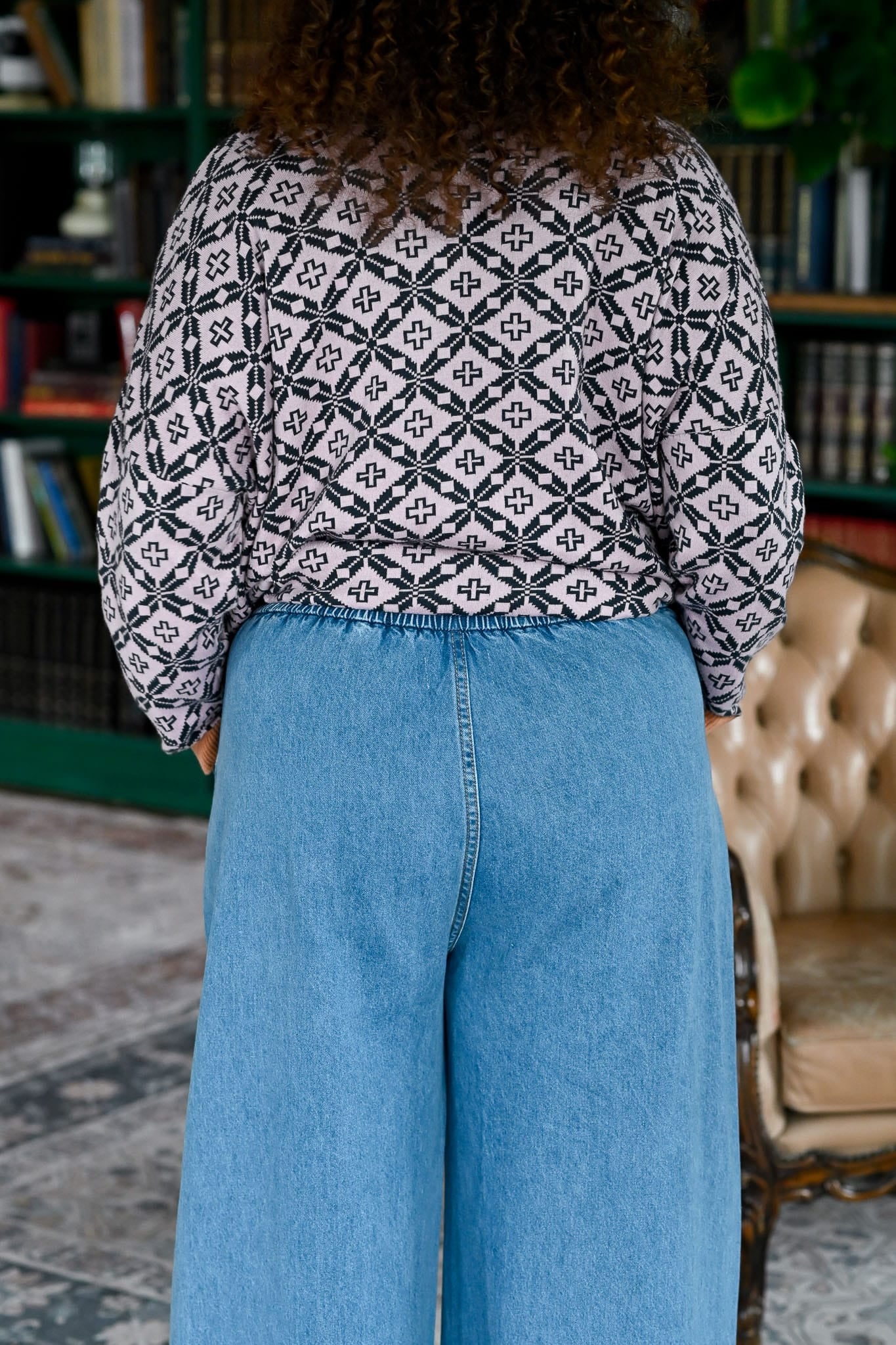 anouk jumper odessa and ollie denim pants back