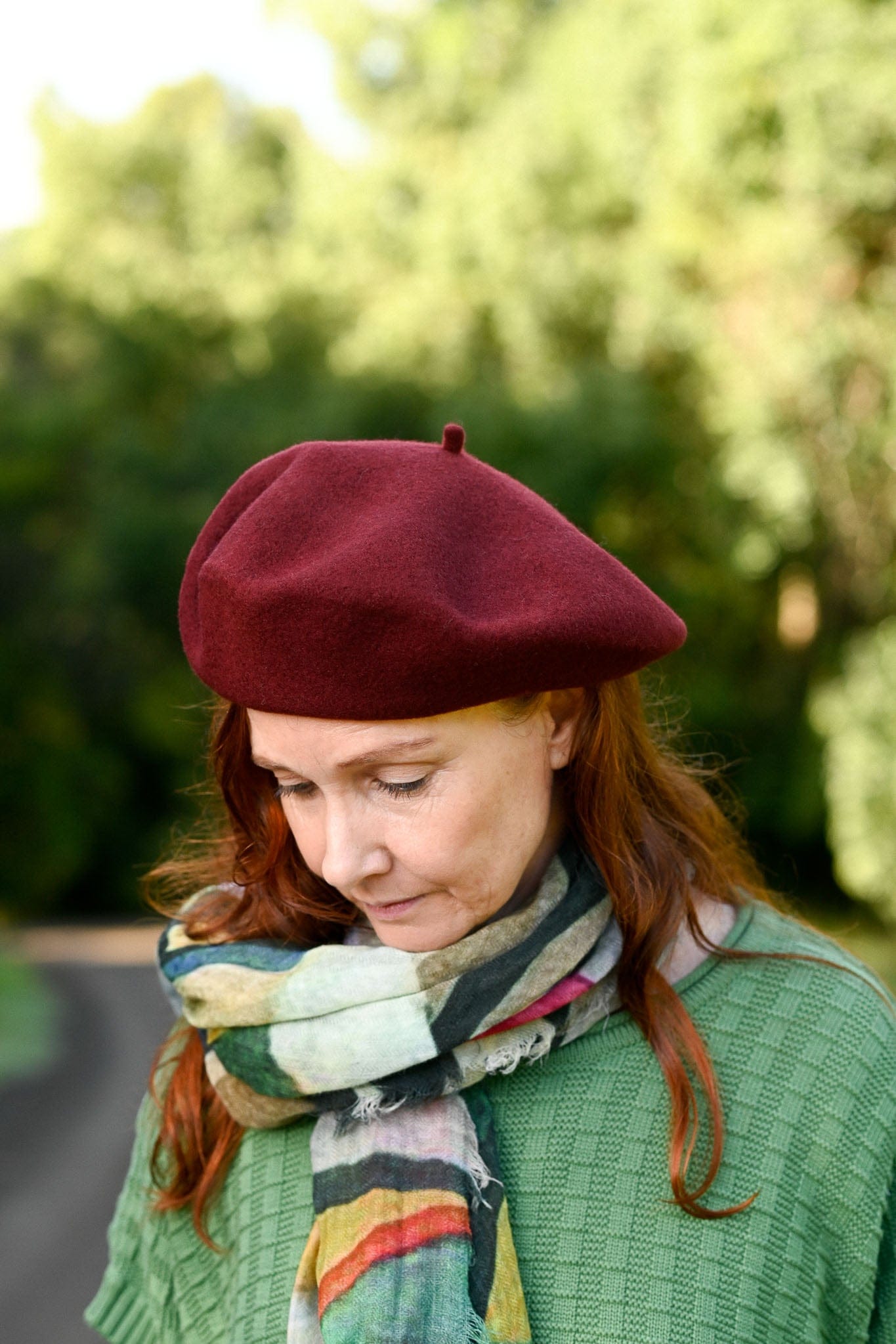 Classic Beret Bordeaux