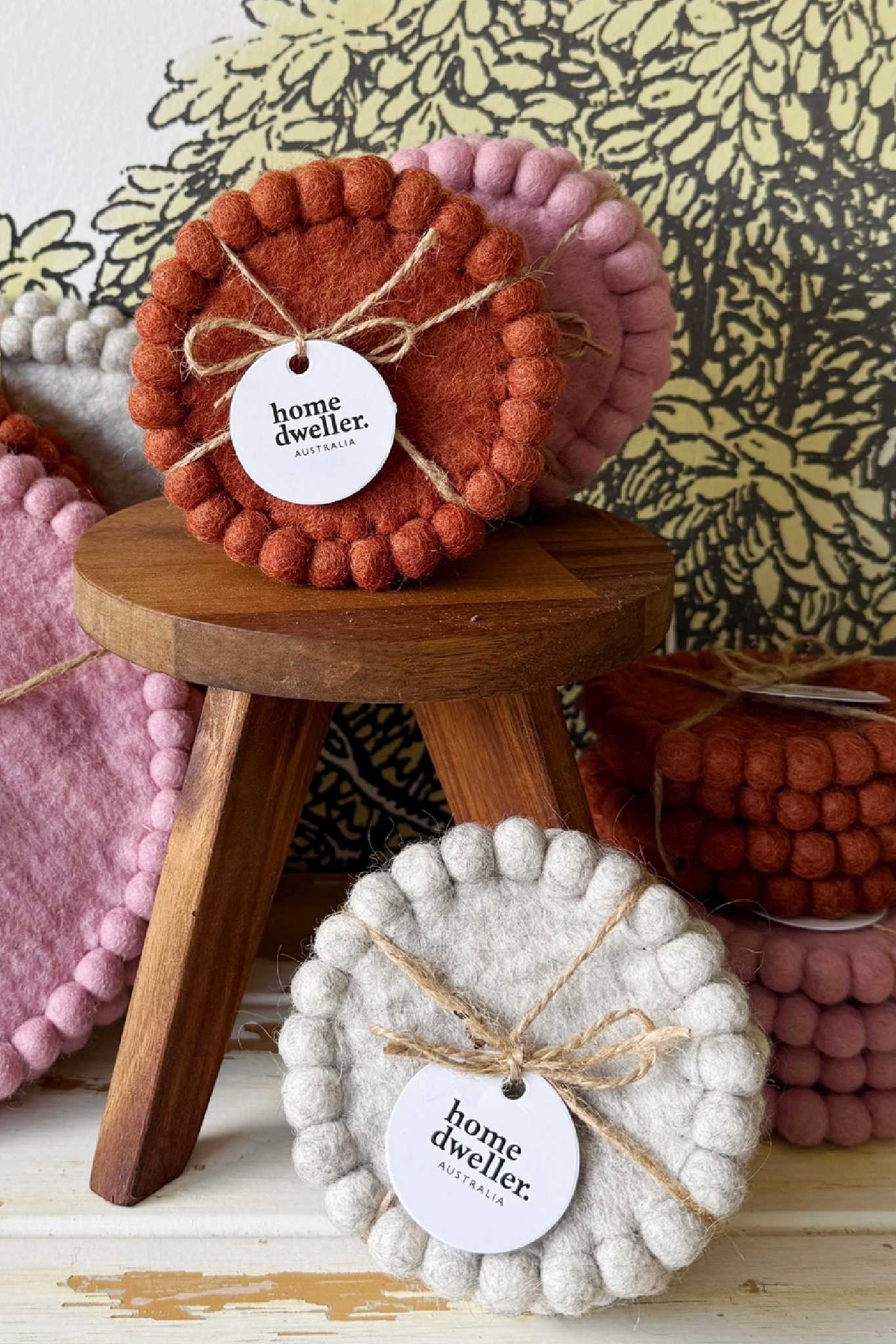 Felt Coaster Set Cloud