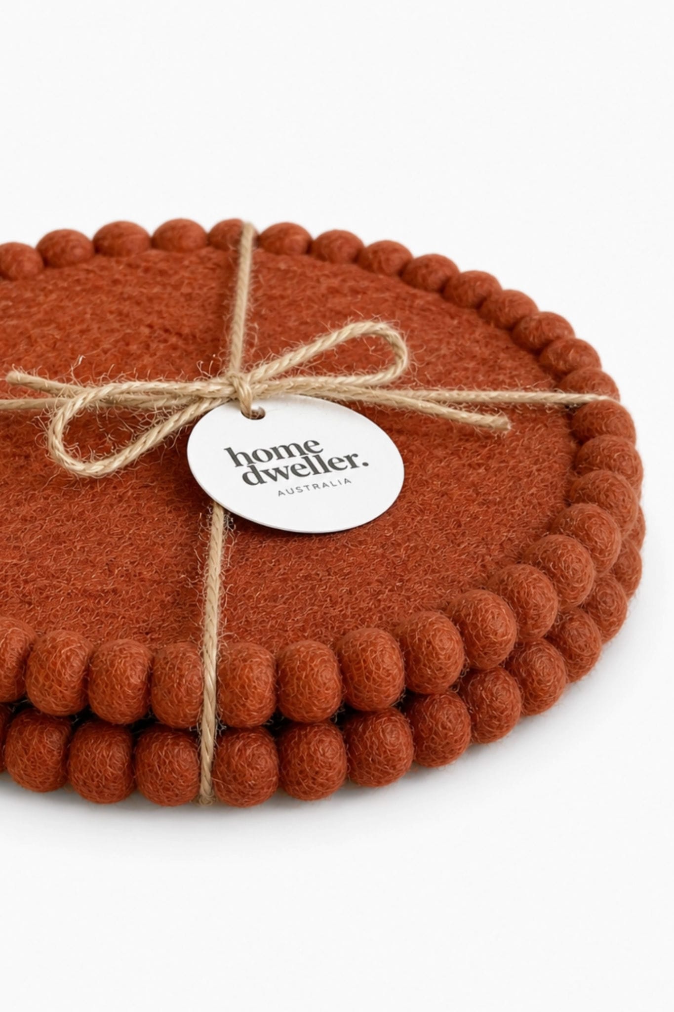 Felt Trivet Set Spiced Cocoa