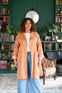 jenna winter linen jacket in tan 2