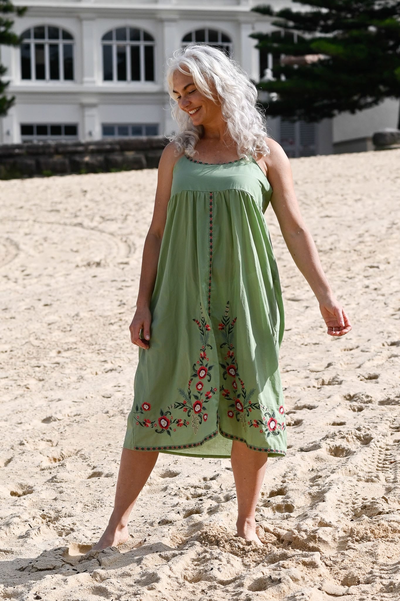 Juliet Dress Mineral Green