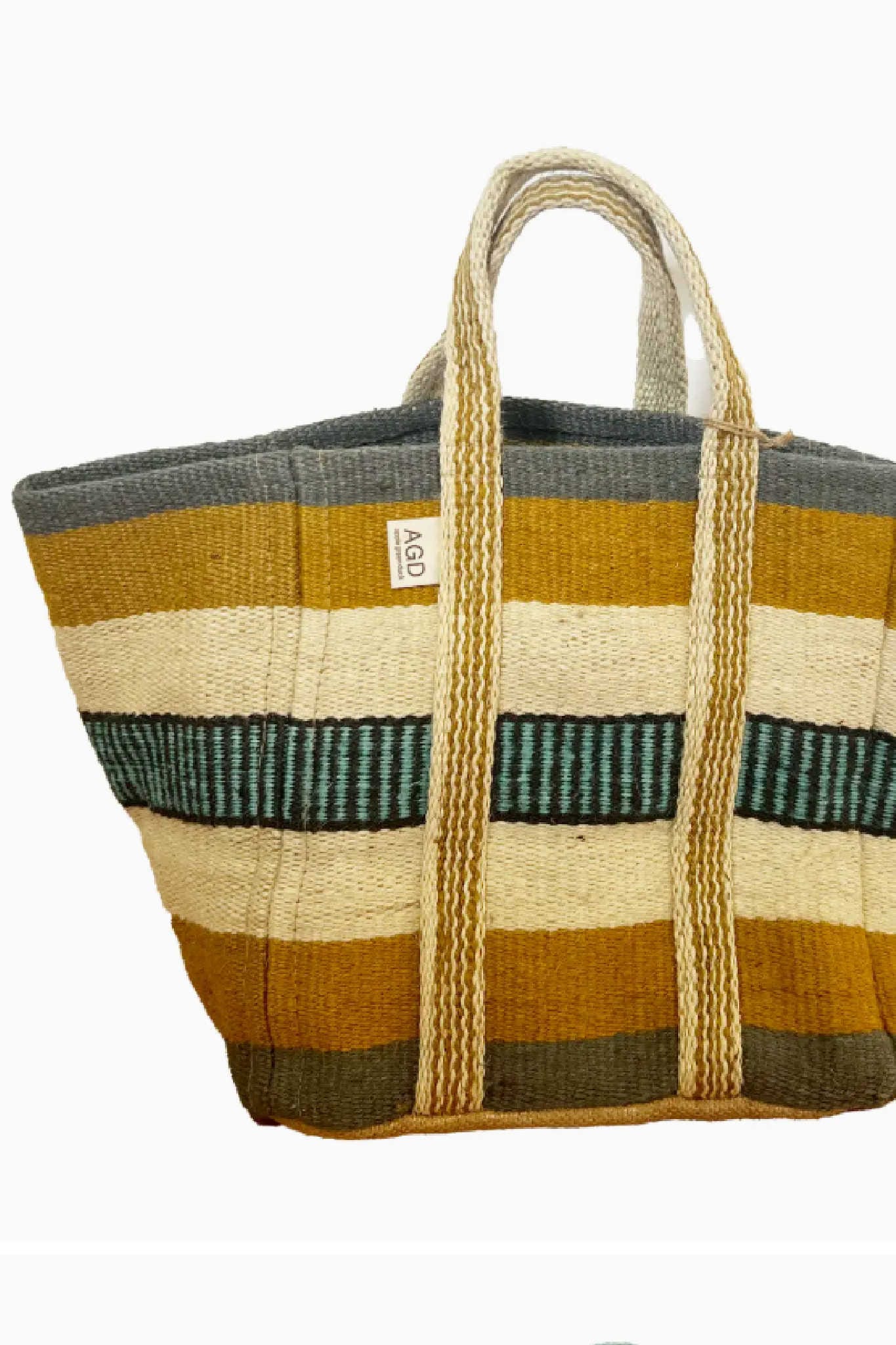 Square Kilm Bag Khaki/Natural