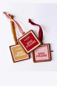 Miniature frames with ribbons
