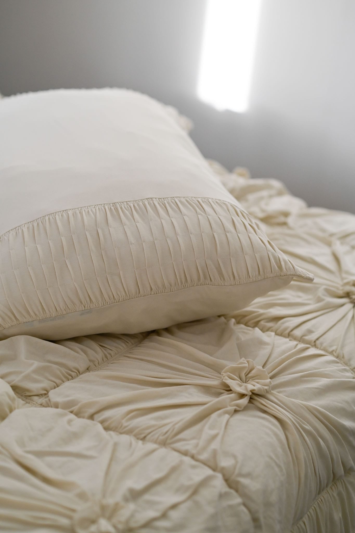 Rosette quilt in Natural *organic cotton