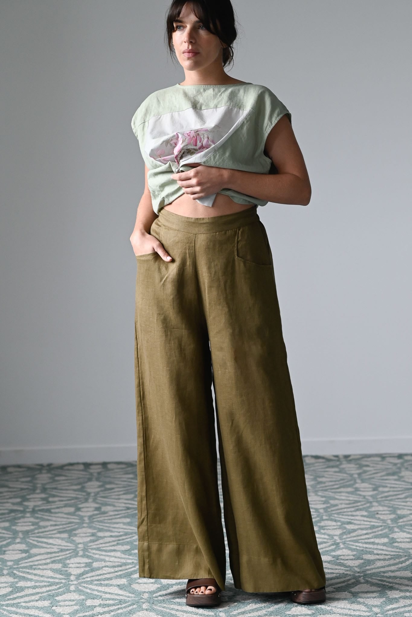 Ollie Pant Fir Green
