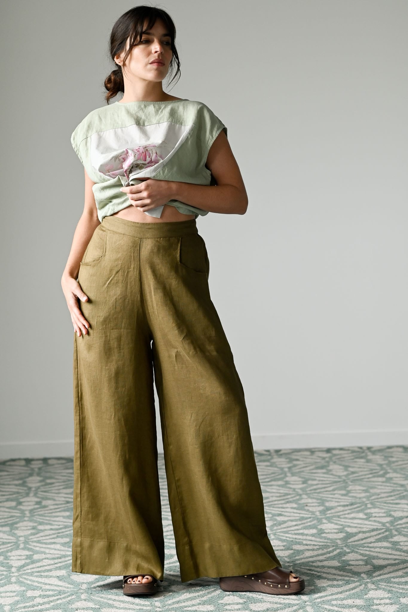 Ollie Pant Fir Green
