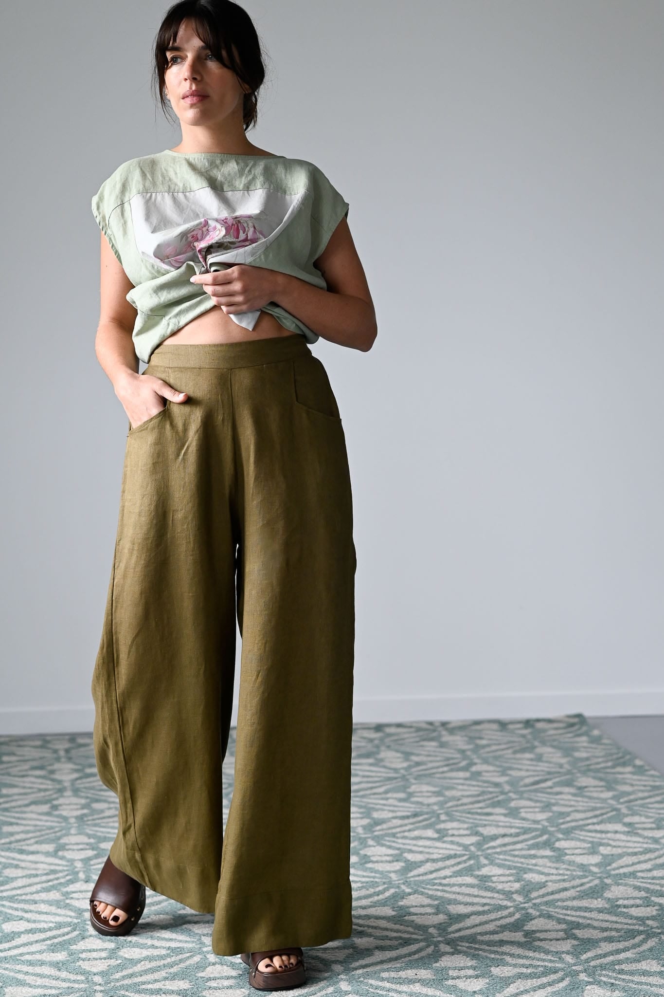 Ollie Pant Fir Green