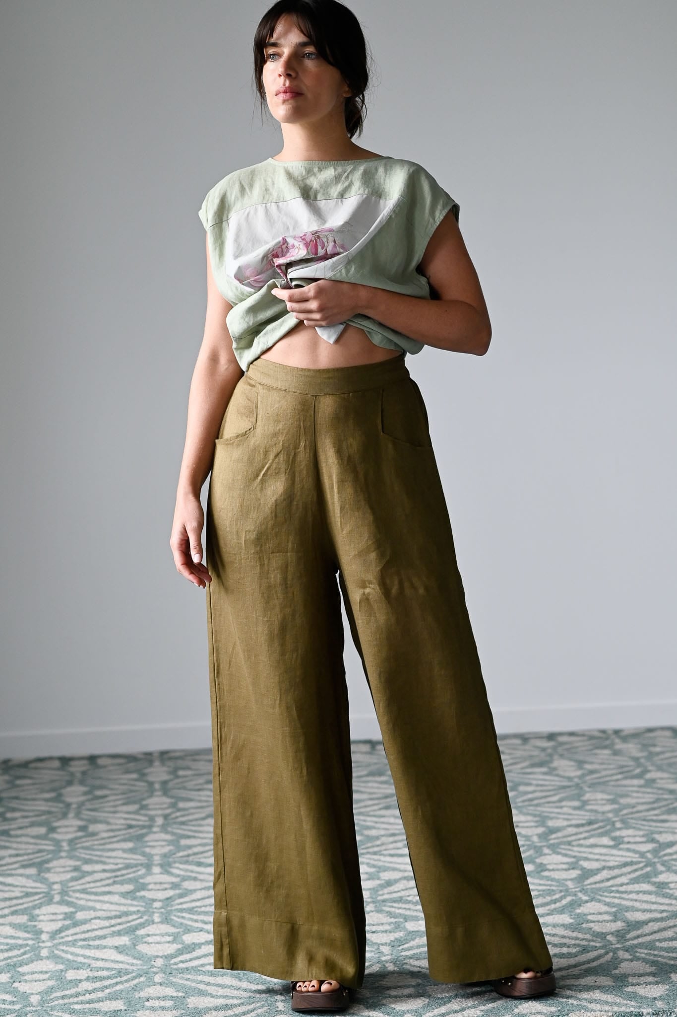 Ollie Pant Fir Green