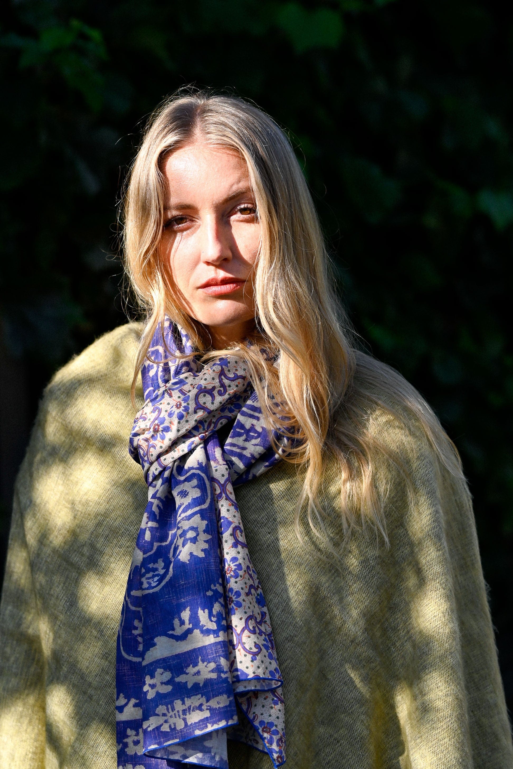 Scarf Ultramarine Pattern